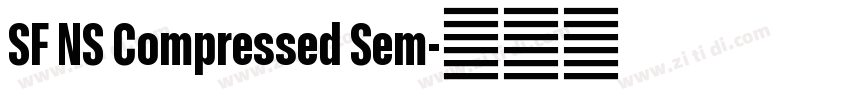 SF NS Compressed Sem字体转换